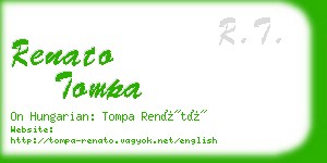 renato tompa business card